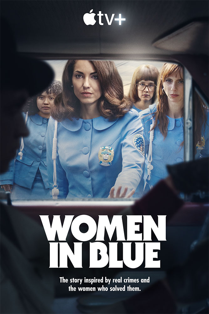 las azules women in blue poster apple